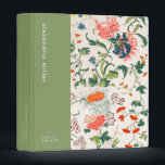 Stylish Blooming Floral Design Binder<br><div class="desc">Stylish Blooming Floral Pattern Pretty Personalized Initial Name Title Position Role Custom Text Home Office Work School 3 ring binder</div>