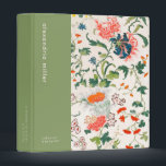 Stylish Blooming Floral Design Binder<br><div class="desc">Stylish Blooming Floral Pattern Pretty Personalized Initial Name Title Position Role Custom Text Home Office Work School 3 ring binder</div>