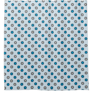 Stylish Blue and Silver Polka Dot Pattern