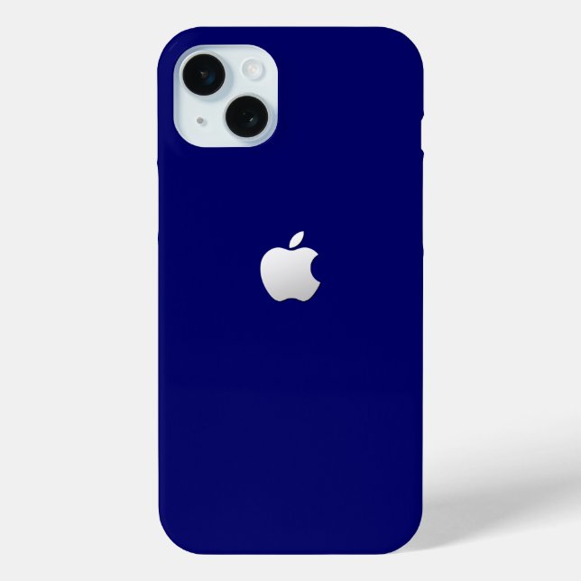 Stylish Blue Case for Apple iPhone 15 Plus (Back)