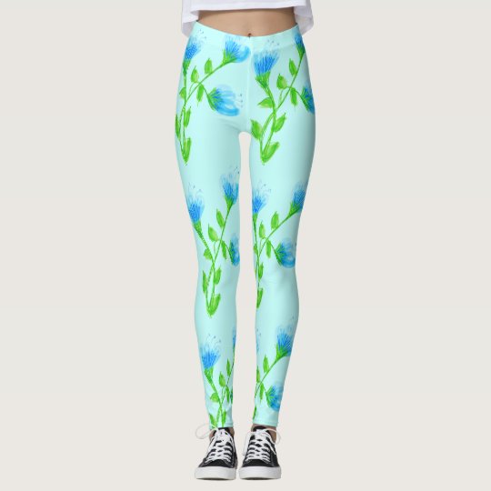 Stylish Blue Floral Pants