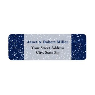 Stylish Blue Glitter