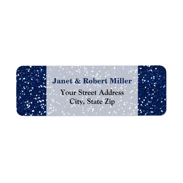Stylish Blue Glitter (Front)