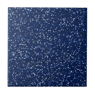 Stylish Blue Glitter Tile