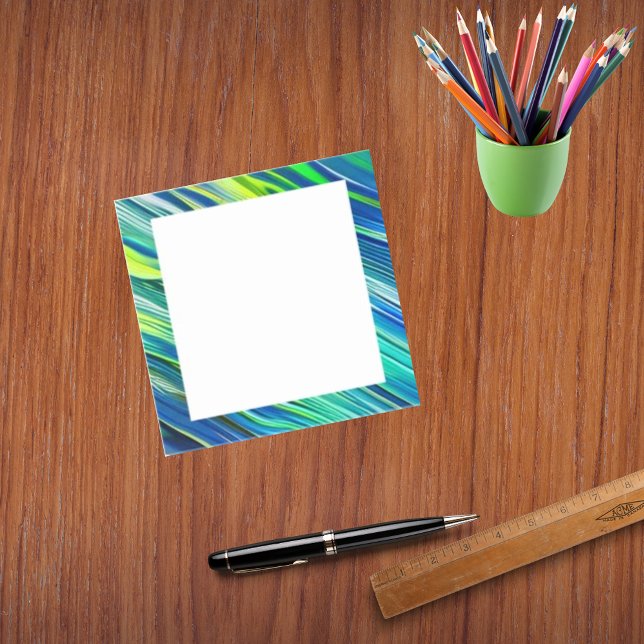 Stylish Blue Green Yellow Post-it Notes (Creator Uploaded)