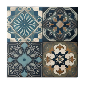 Stylish Blue Moroccan Tile Design