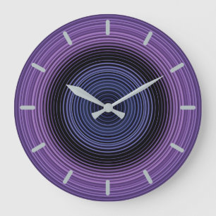 Stylish Blue Pattern Large Clock