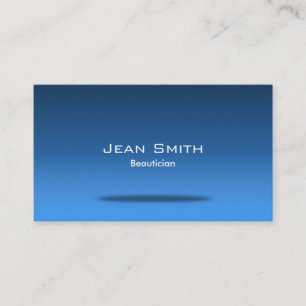 Stylish Blue Room Beautician Business Card