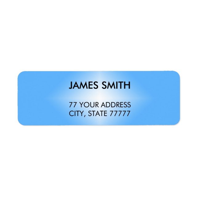 Stylish Blue & White Diamond Gradient Customizable (Front)