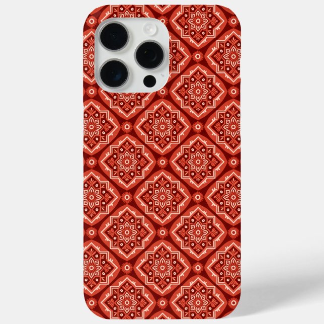 Stylish Boho Geometric Floral Pattern Case-Mate iPhone Case (Back)