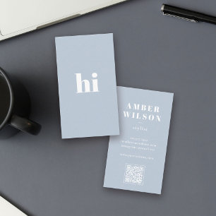 Stylish Bold Cool Unique Modern Typography Business Card