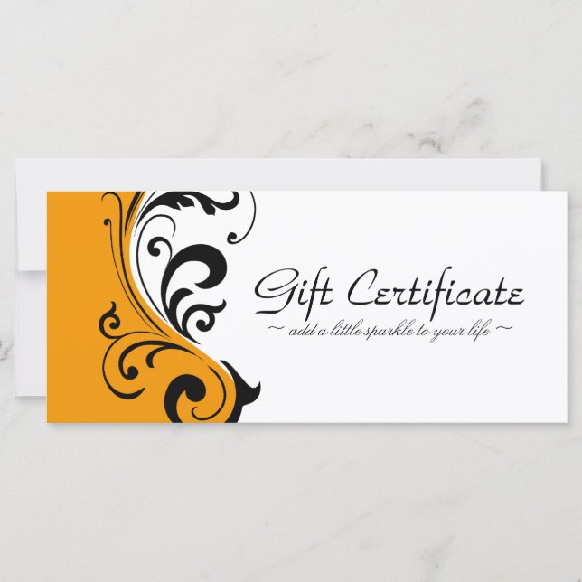 STYLISH & BOLD GIFT CERTIFICATE (Front)