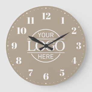 Stylish Branded Company Business Logo Promotional Large Clock