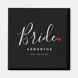 Stylish Bride Wedding T Shirt Magnet