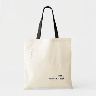 Stylish Bridesmaid Canvas Tote Bag