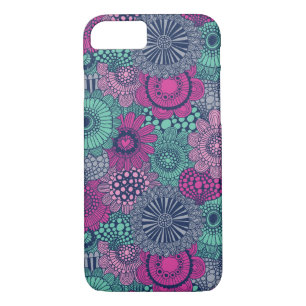 Stylish bright pattern of gorgeous flowers iPhone 8/7 case