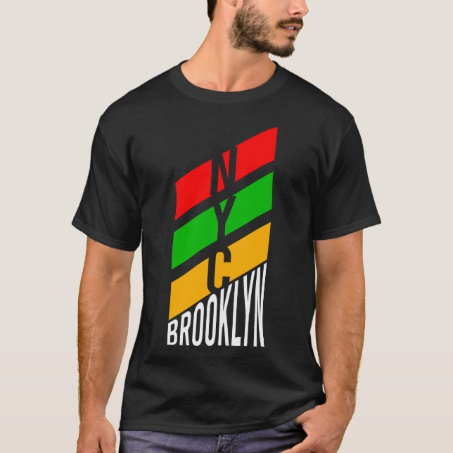 Stylish Brooklyn NYC Colourful Graphic Tee (Front)