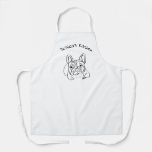 Stylish Bulldog Minimalist  Apron