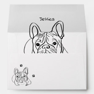 Stylish Bulldog Minimalist  Envelope