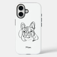 Stylish Bulldog Minimalist Phone Sleeve
