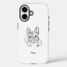 Stylish Bulldog Minimalist Phone Sleeve