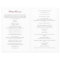 Stylish Burgundy Catholic Wedding Mass Program