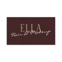 Stylish Burgundy Watercolor Hair Makeup