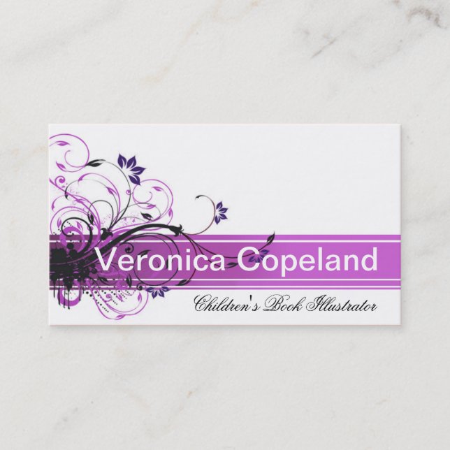 Stylish Business Card (all purpose) - "Barolo" (Front)