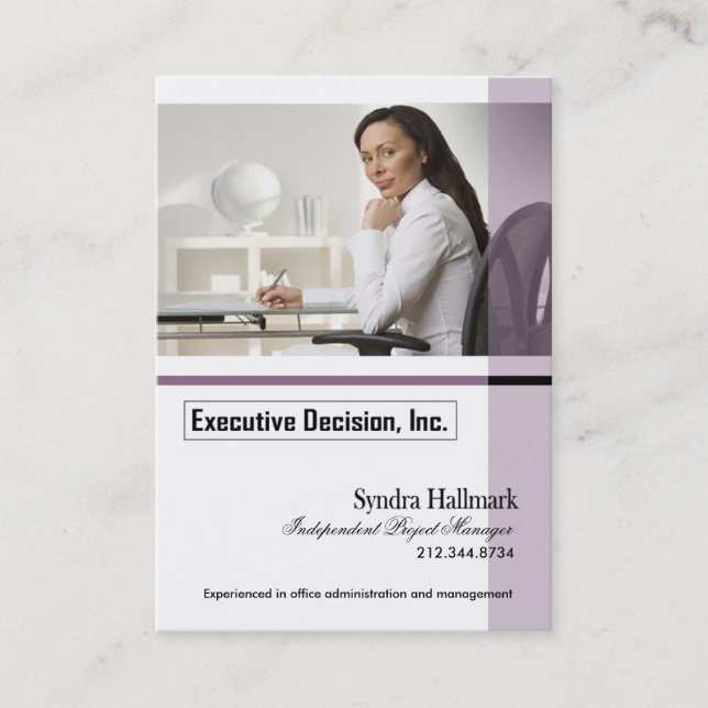 Stylish Business Card - all purpose "Executive" (Front)