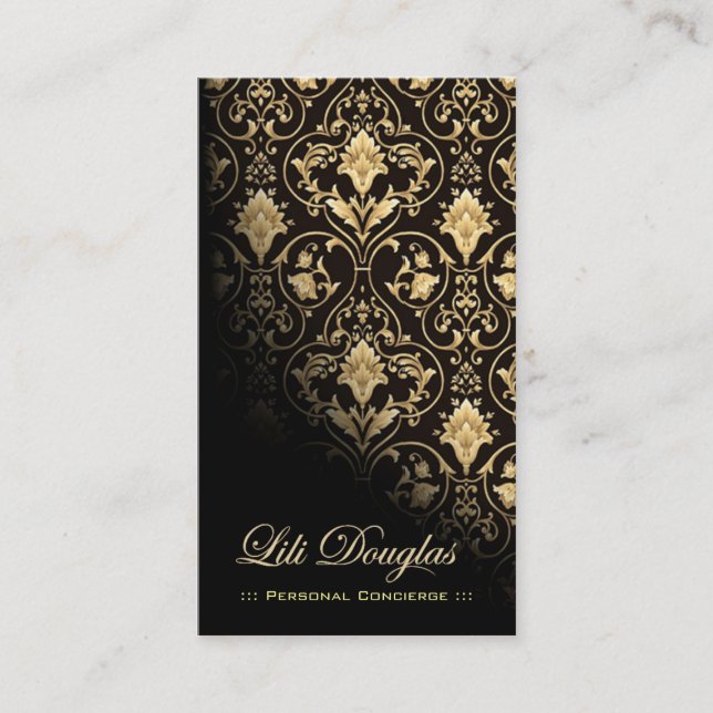Stylish Business Card (all purpose) - "Roccoco" (Front)