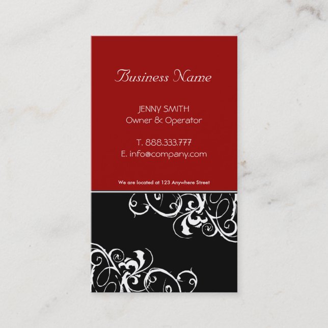 Stylish Business Cards - Customize it! (Front)