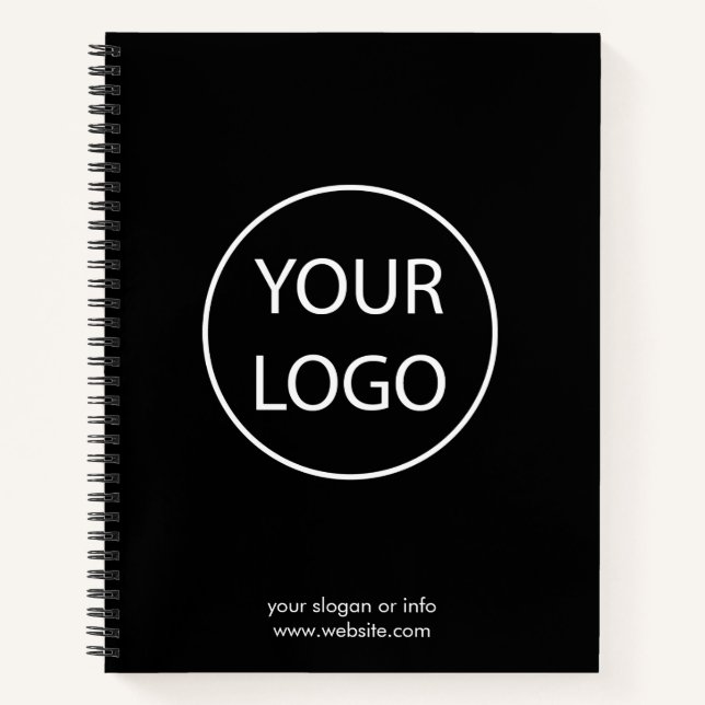 stylish Business Corporate Company Minimalist Notebook (Front)
