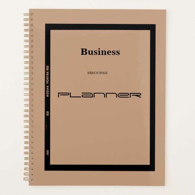 Stylish business daily weekly yearly planner (Front)