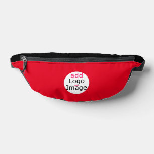 Stylish Business Minimal Vivid Red Customizable Fanny Pack