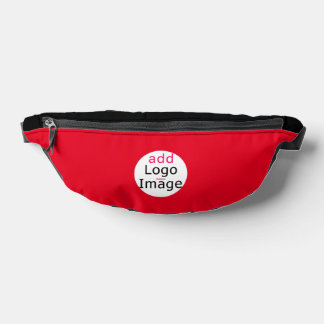 Stylish Business Minimal Vivid Red Customizable  Fanny Pack