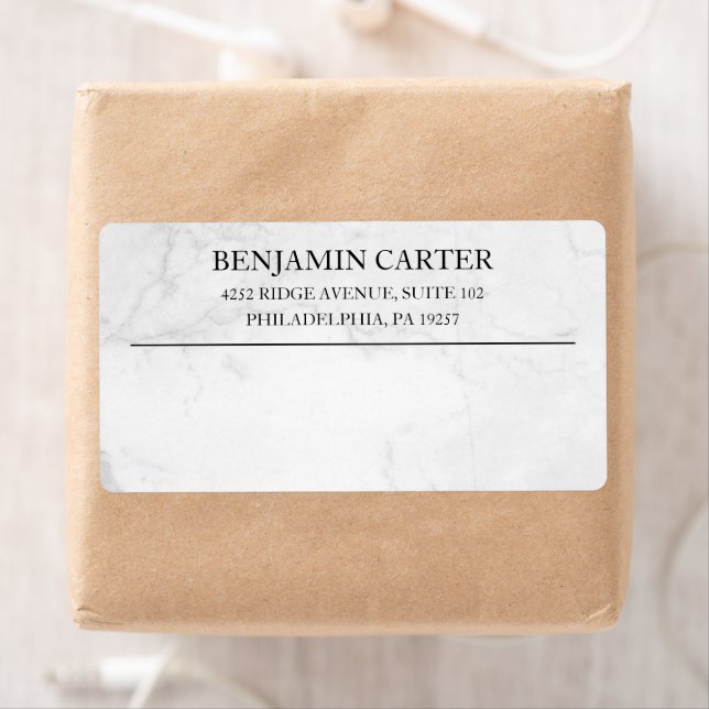 Stylish Business Professional Logo Shipping Label (Insitu)