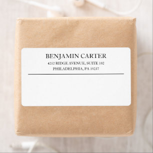 Stylish Business Professional Logo Shipping Label