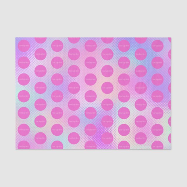 Stylish Business Promotional Logo Holographic Tissue Paper (Front)