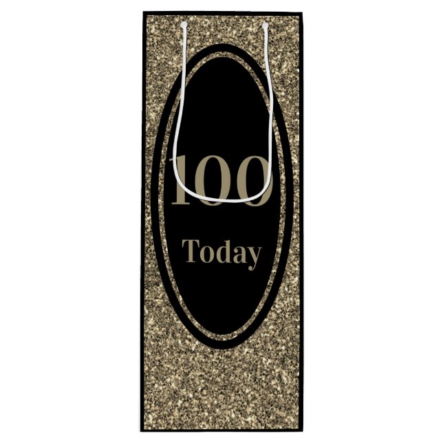 stylish by year special birthday gift bag 100th (Front)