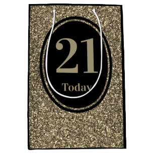 Stylish by year special birthday gift bag 21st