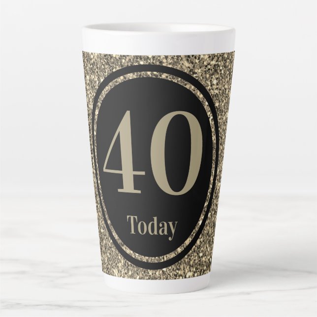 Stylish by year special birthday mug gift 40th (Front)