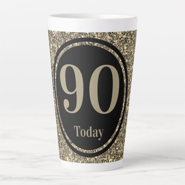Stylish by year special birthday mug gift 90th (Front)