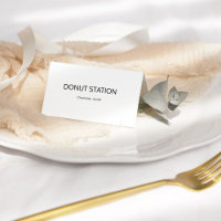 Stylish  Calligraphy  Buffet Food Labels Table