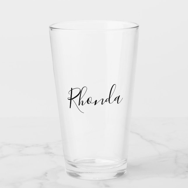 Stylish Calligraphy Modern Glass (Front)