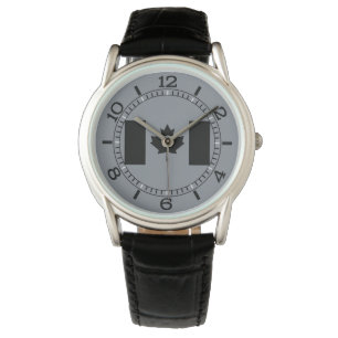 Stylish Canadian Flag in Black Watch