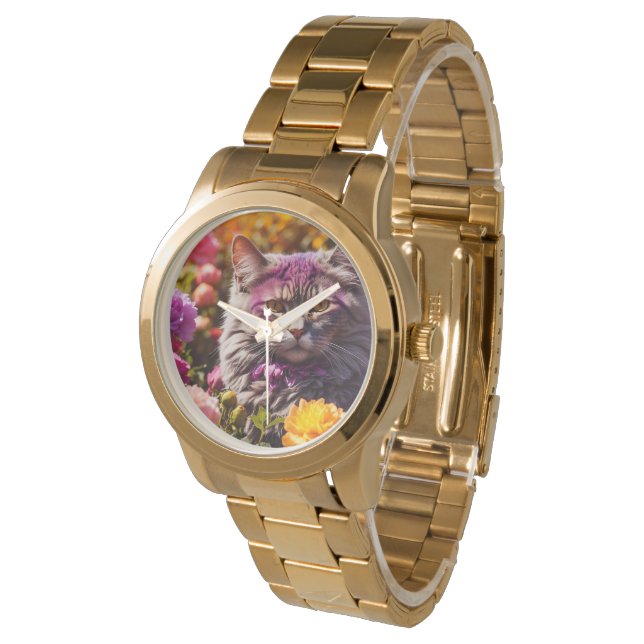 Stylish cat watch for cat's lovers (Angled)