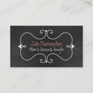 Stylish Chalkboard Look Custom Mommy Card