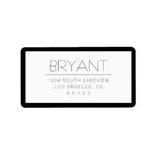 Stylish Changeable Text w/Border Label