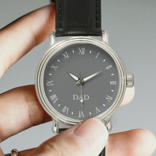 Stylish Charcoal Grey Dad Watch