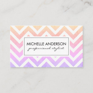 Stylish Chevron Appointment Card